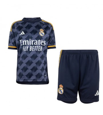 Real Madrid Koszulka Wyjazdowych Dziecięca 2023-24 Krótki Rękaw (+ Krótkie spodenki)